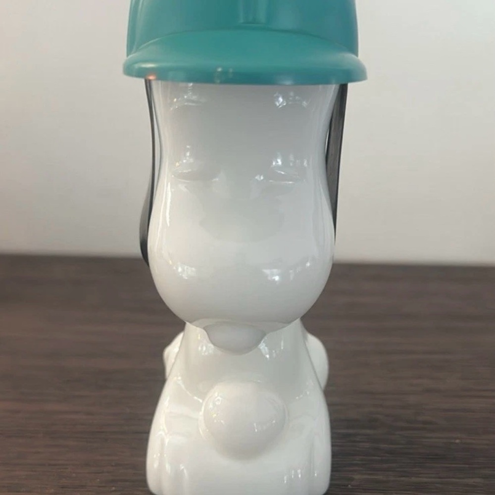 Vintage Avon Snoopy Wild Country After Shave Milk Glass Container